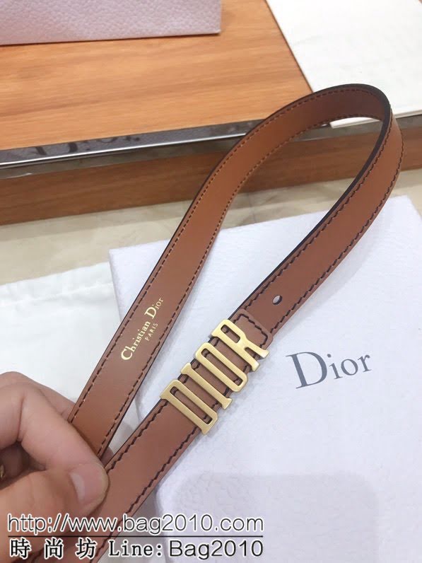 Dior女士腰帶 迪奧經典復古小字母牛皮腰帶  jjp1218